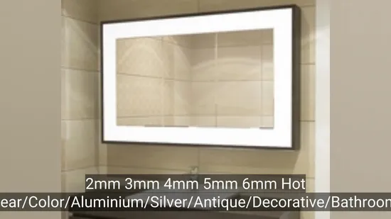 Safety Backed Silver Mirror Copper Free Mirror Glass Decorative Bathroom Safety Clear Float Antique Mirror /Ultra Clear Tempered Laminated Glass Mirror