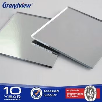 2 mm Two -Way Mirror Sheet One Side Silver, One Side Dark Golden Acrylic Mirror Panel